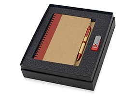 Подарочный набор Essentials с флешкой и блокнотом А5 с ручкой Подарочный набор Essentials с флешкой и блокнотом А5 с ручкой